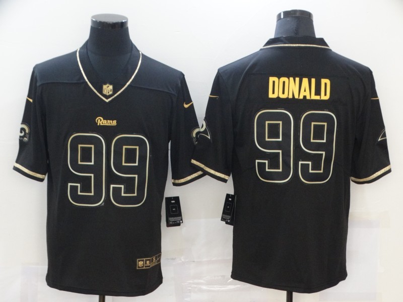 Men's Los Angeles Rams #99 Aaron Donald Black Jersey